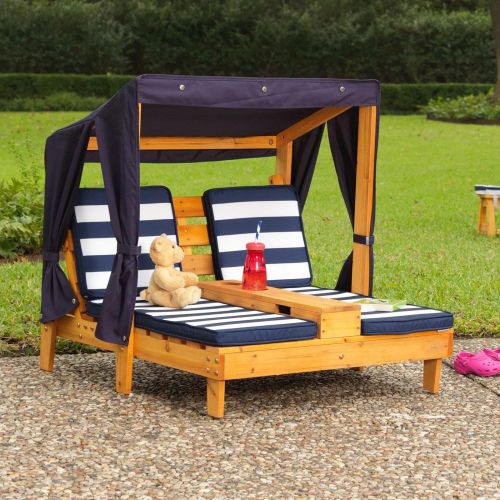 키드크래프트 KidKraft Double Chaise Lounge with Cup Holders