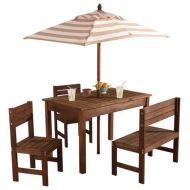 KidKraft Oatmeal & White Outdoor Patio Set