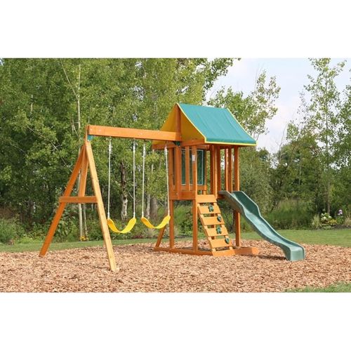 키드크래프트 KidKraft Appleton Wooden Swing Set, (Amazon Exclusive)