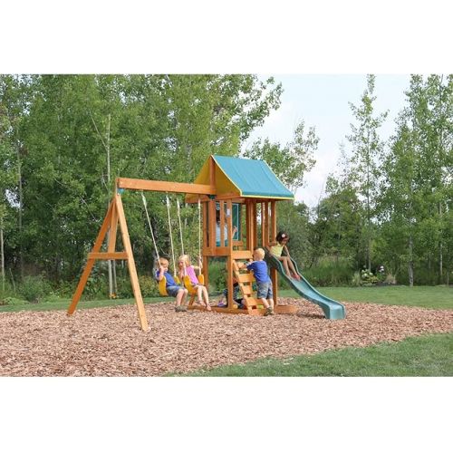 키드크래프트 KidKraft Appleton Wooden Swing Set, (Amazon Exclusive)