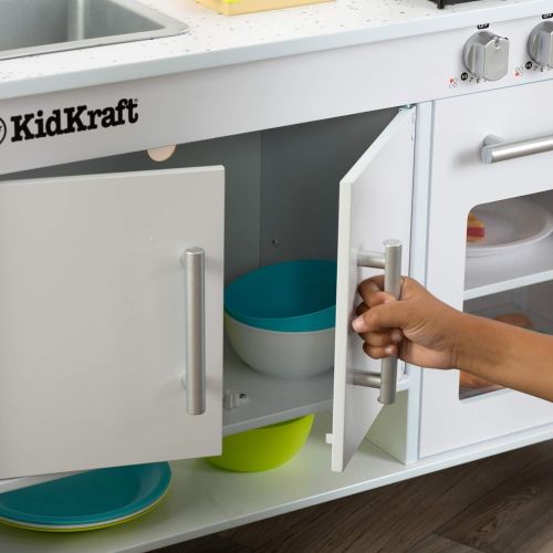 키드크래프트 KidKraft Little Cooks Work Station Kitchen, White (53407)