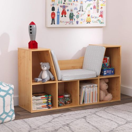 키드크래프트 KidKraft Bookcase with Reading Nook - Natural