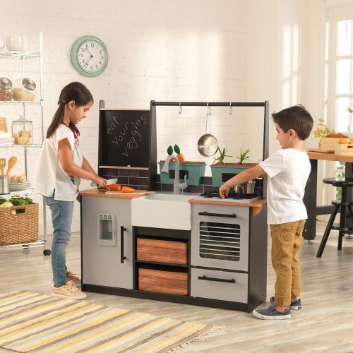 키드크래프트 KidKraft Farm to Table Play Kitchen Set, Large, Multicolor