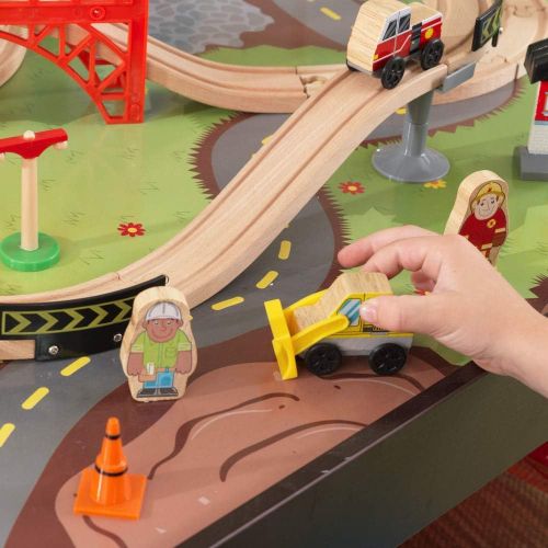 키드크래프트 KidKraft Aero City Train Set & Table