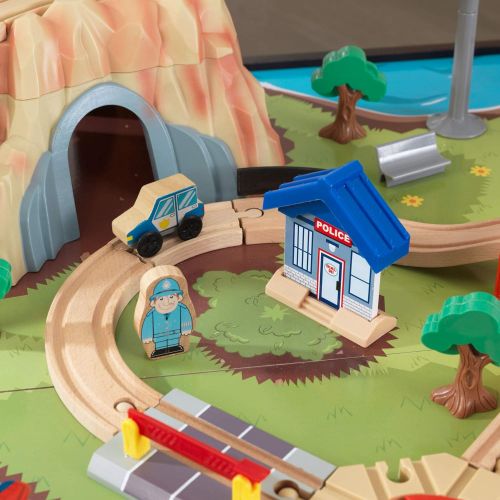 키드크래프트 KidKraft Aero City Train Set & Table