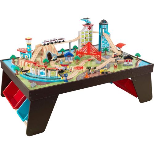 키드크래프트 KidKraft Aero City Train Set & Table