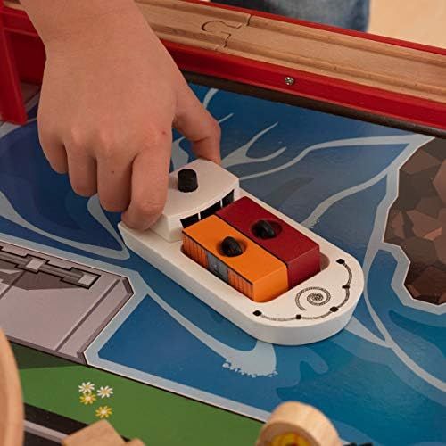 키드크래프트 KidKraft Metropolis Train Table & Set