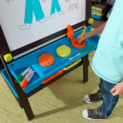 키드크래프트 [아마존베스트]KidKraft 62043.0 Storage Easel - Espresso Novelty