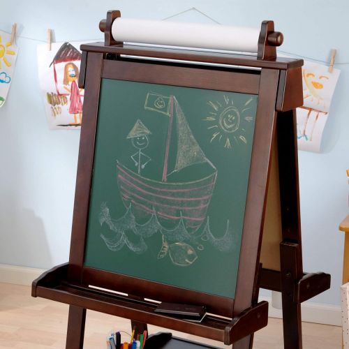 키드크래프트 [아마존베스트]Kidkraft Deluxe Wood Easel- Espresso