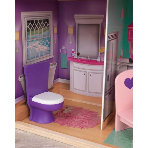 키드크래프트 KidKraft 18-Inch Dollhouse Doll Manor, Gift for Ages 3+