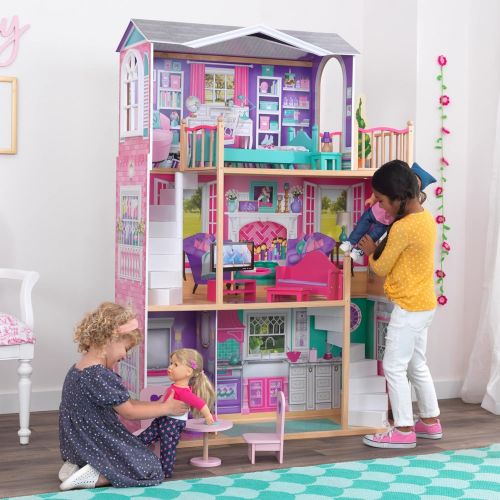 키드크래프트 KidKraft 18-Inch Dollhouse Doll Manor, Gift for Ages 3+