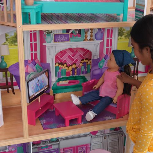 키드크래프트 KidKraft 18-Inch Dollhouse Doll Manor, Gift for Ages 3+