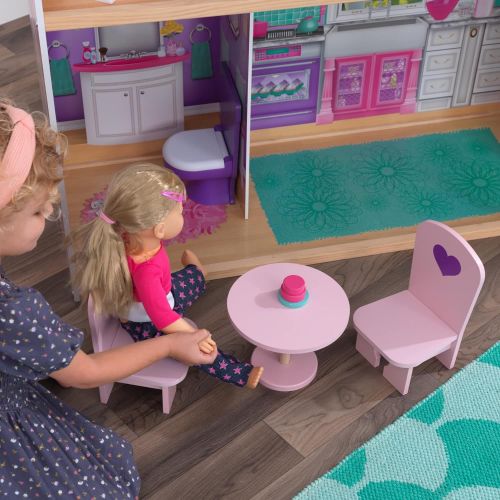 키드크래프트 KidKraft 18-Inch Dollhouse Doll Manor, Gift for Ages 3+