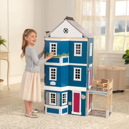 키드크래프트 KidKraft Grand Anniversary Wooden Dollhouse with Furniture, Gift for Ages 3+