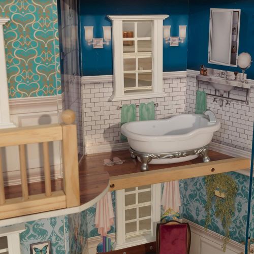 키드크래프트 KidKraft Grand Anniversary Wooden Dollhouse with Furniture, Gift for Ages 3+