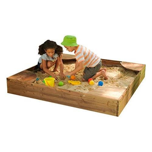 키드크래프트 KidKraft Backyard Sandbox - Espresso