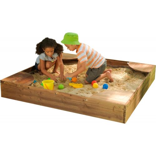 키드크래프트 KidKraft Backyard Sandbox - Espresso