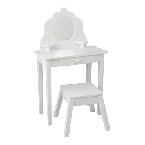 키드크래프트 KidKraft Medium Vanity & Stool - White