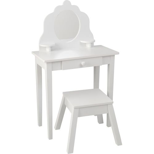 키드크래프트 KidKraft Medium Vanity & Stool - White