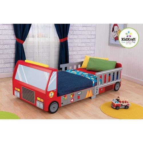 키드크래프트 KidKraft Fire Truck Toddler Bed