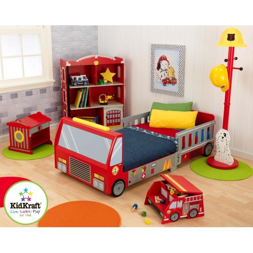 키드크래프트 KidKraft Fire Truck Toddler Bed