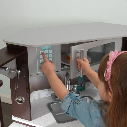 키드크래프트 KidKraft Ultimate Corner Play Kitchen Set, White, exclusive (Amazon Exclusive)