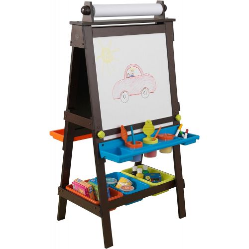 키드크래프트 KidKraft 62043.0 Storage Easel - Espresso Novelty