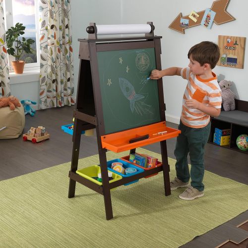 키드크래프트 KidKraft 62043.0 Storage Easel - Espresso Novelty