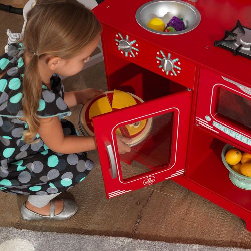 키드크래프트 KidKraft Kids Kitchen Playset, Red