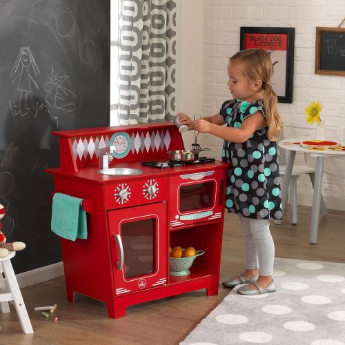 키드크래프트 KidKraft Kids Kitchen Playset, Red