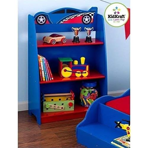 키드크래프트 KidKraft Racecar Bookcase (Discontinued by Manufacturer)