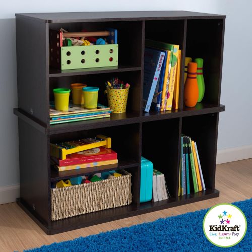 키드크래프트 KidKraft Storage Unit with Shelves - Espresso