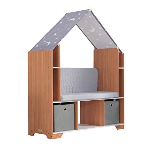 키드크래프트 KidKraft Little Dreamers Reading Nook, Gray