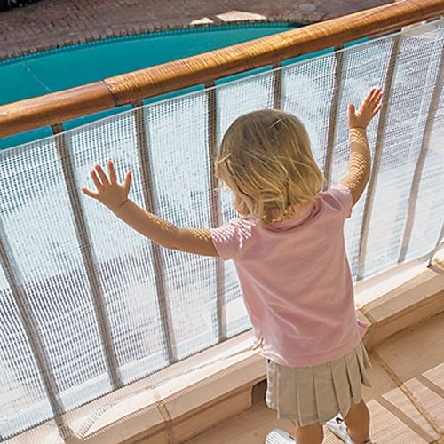  KidKusion Kidkusion No Climb Deck Guard, Translucent Clear