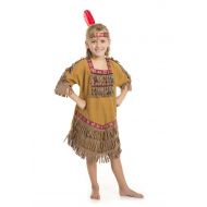 Kidcostumes and Adults Too American Indian Princess Girl Costume with Feather Headband