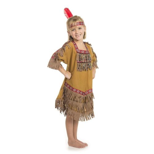 키드코 Kidcostumes and Adults Too American Indian Princess Girl Costume with Feather Headband