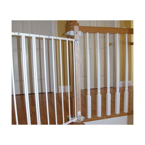 키드코 KidCo Safeway Gate, Top of Stairs Gate, White with Stairway Installation Kit