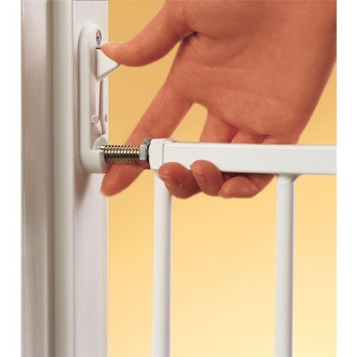 키드코 KidCo Safeway Gate, Top of Stairs Gate, White with Stairway Installation Kit