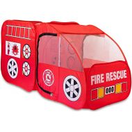 [아마존 핫딜] Kiddey Fire Truck Tent for Kids, Toddlers, Boys & Girls  Red Fire Engine Pop Up Pretend Playhouse for Indoors & Outdoors  Quick Set Up, Weather Proof Fabric, Foldable & Spacious