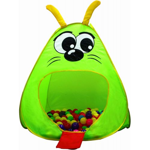  [아마존베스트]Kiddey Caterpillar Play Tunnel and Tent Combo (2-Piece Set)  Kids Crawling and Exploration Discovery Station for Early Learning and Muscle Development  Indoor/Outdoor Use