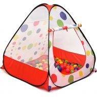 Kiddey Ball Pit Play Tent - Pops up No Assembly Required - Use as a Ball Pit or As an Indoor / Outdoor Play Tent, Comes with Convenient Carry Bag for Easy Travel and Storage, Great