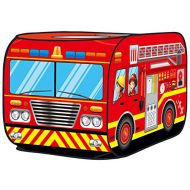 [아마존베스트]Kiddie Play Fire Truck Pop Up Play Tent for Kids Boys & Girls Indoor Outdoor Playhouse Toy