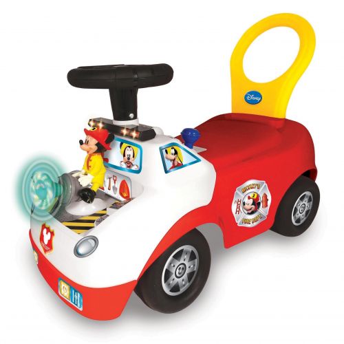  Kiddieland Disney Mickey Mouse Light and Sound Activity Ride-On Activity Fire Truckby Disney