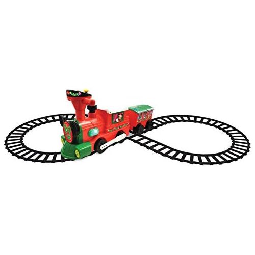  Kiddieland Toys Limited Kiddieland Disney Mickey & Minnie Ride-on Christmas Train with Caboose