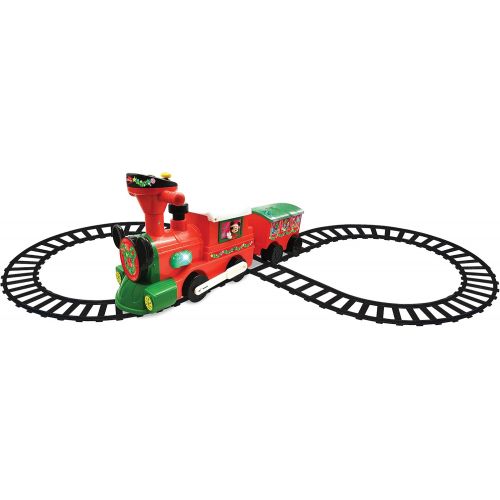  Kiddieland Toys Limited Kiddieland Disney Mickey & Minnie Ride-on Christmas Train with Caboose