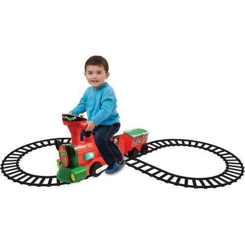  Kiddieland Toys Limited Kiddieland Disney Mickey & Minnie Ride-on Christmas Train with Caboose