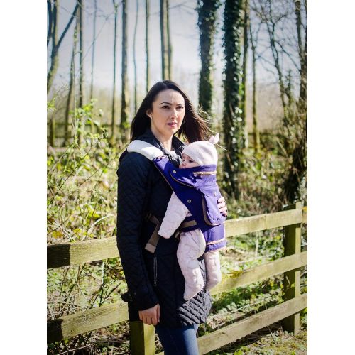  Kiddihug New Style Designer Quality Performance 4 in 1 Baby Carrier with Hip Seat and Hood. (Grey)