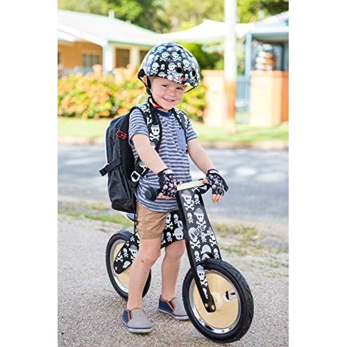  Kiddimoto - Cycling Gloves | Fingerless Gloves for Kids | Perfect for Bike, Scooter & Skateboard | Ideal for Boys and Girls | Available in Different Colourful Designs & Sizes