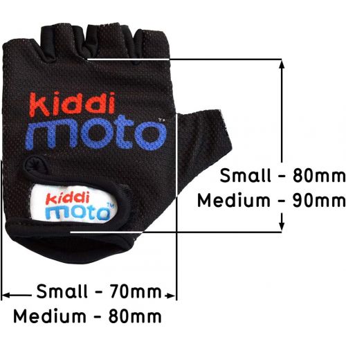  Kiddimoto - Cycling Gloves | Fingerless Gloves for Kids | Perfect for Bike, Scooter & Skateboard | Ideal for Boys and Girls | Available in Different Colourful Designs & Sizes