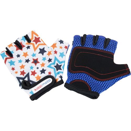  Kiddimoto - Cycling Gloves | Fingerless Gloves for Kids | Perfect for Bike, Scooter & Skateboard | Ideal for Boys and Girls | Available in Different Colourful Designs & Sizes
